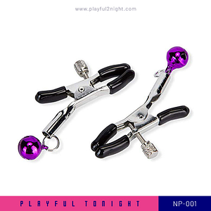 Playful Tonight_NP-001_Purple Bell Nipple Clamps BDSM Sex Toy