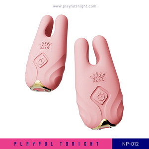Playful Tonight_NP-012_Zalo-Nave Vibrating Nipple Clamps with Apps Control