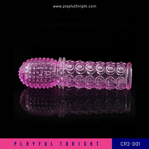 Playful Tonight_CR2-001_Crystal Condom Penis Extension Sleeve For Men