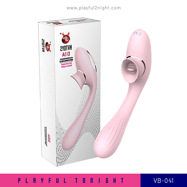 Playful Tonight_VB-041_NVTOYS-Disa 2 in 1 Tongue Vibrator